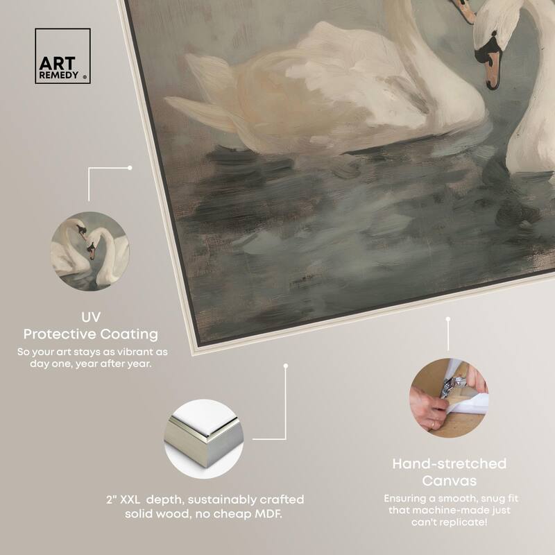 Ivory Idyllic Canvas by Art Remedy