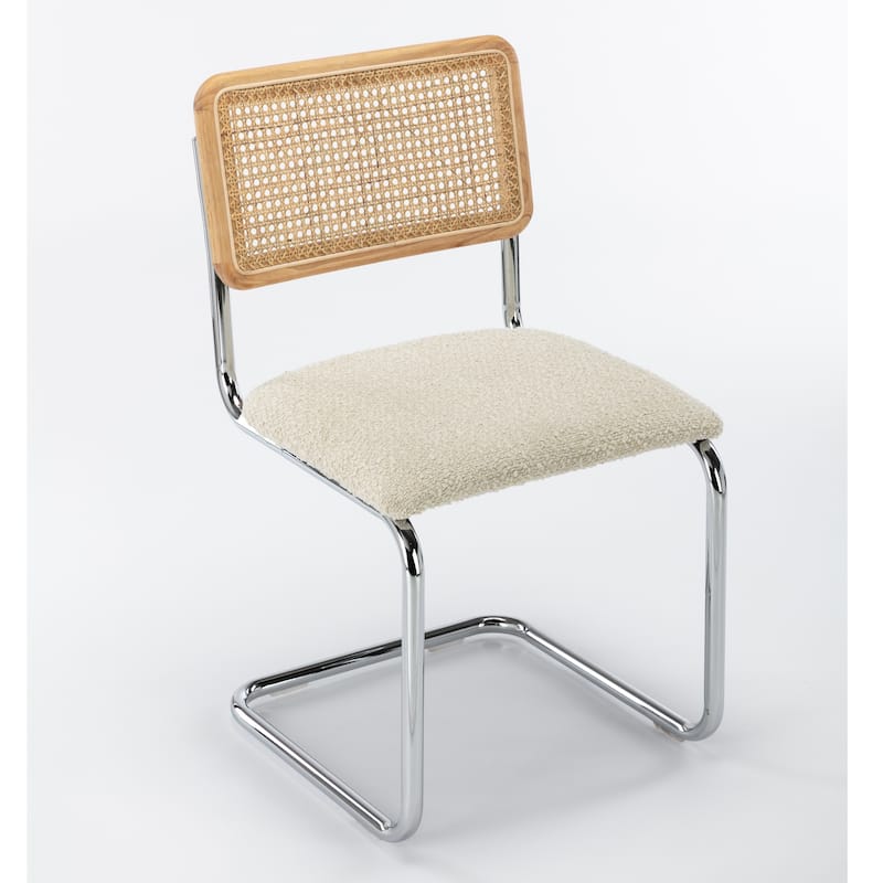 Hayward Cane Back Boucle Side Chair (Set Of 2)