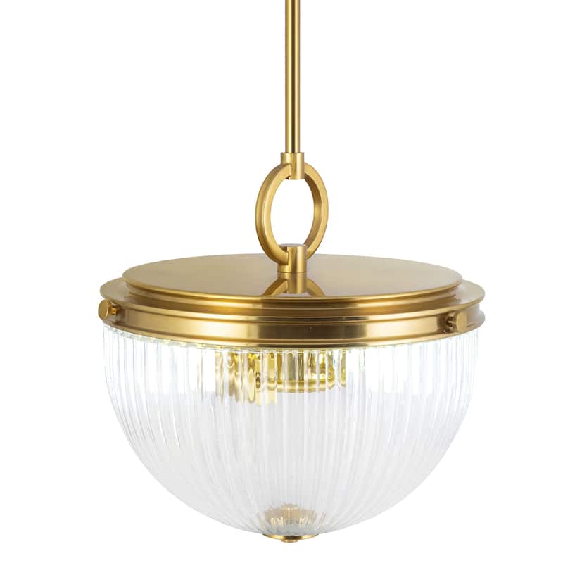 Artcraft Myla 2-Light Pendant - Vintage Brass