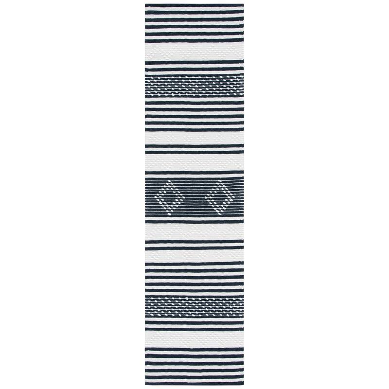 SAFAVIEH Handmade Striped Kilim Venessa Modern Cotton Rug
