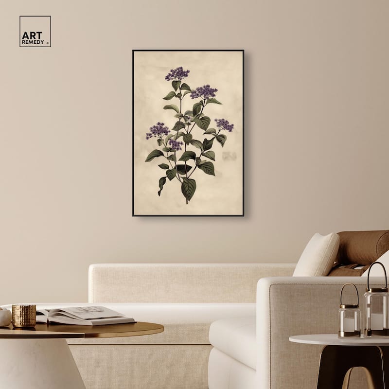 Purple Hydrangea Canvas by Art Remedy