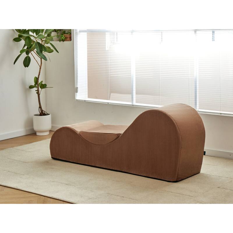 Chaise Lounge Chair Relaxation, Ergonomic Design with Soft Yet Firm High-Density Foam Core, Removable Machine-Washable C