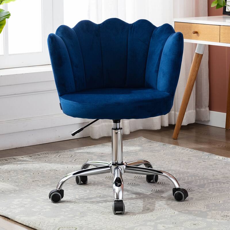 Merax Swivel Velvet Shell Chair for Living Room