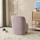 preview thumbnail 15 of 18, Christopher Knight Home - Eliana Modern Teddy Fabric Accent Chair with Curved Backrest and Legs