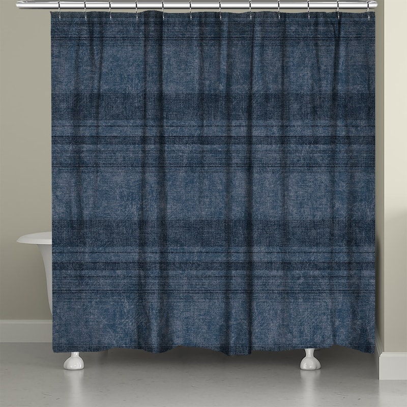 Laural Home Big Sky Charcoal Shower Curtain