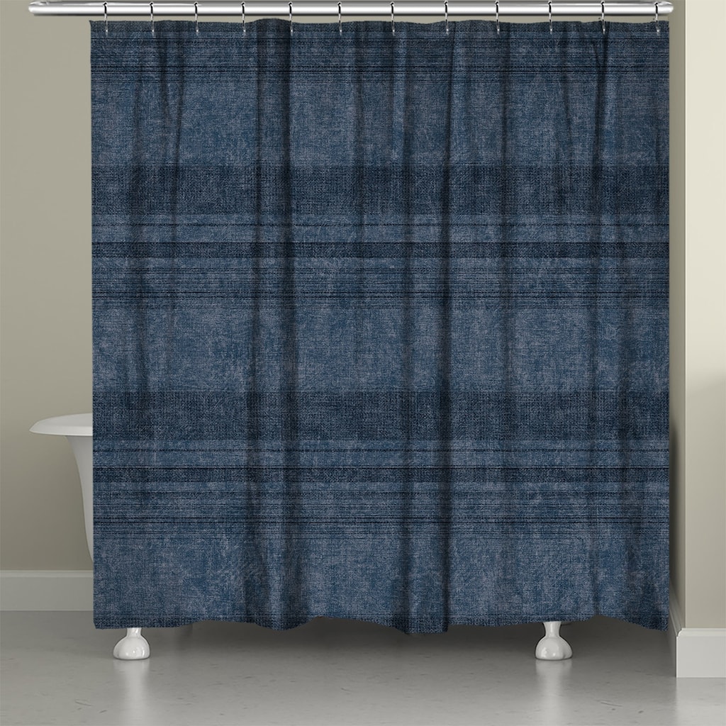 Laural Home Big Sky Charcoal Shower Curtain