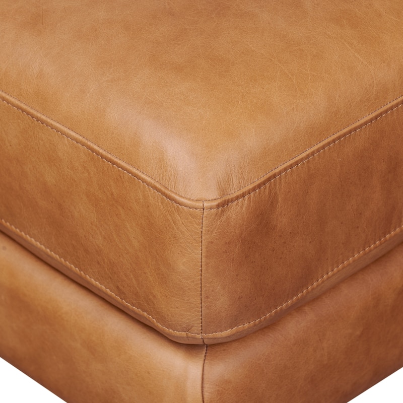 Poly & Bark Sorrento Ottoman - Full Grain Genuine Italian Leather