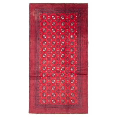ECARPETGALLERY Hand-knotted Teimani Red Wool Rug - 3'4 x 6'6