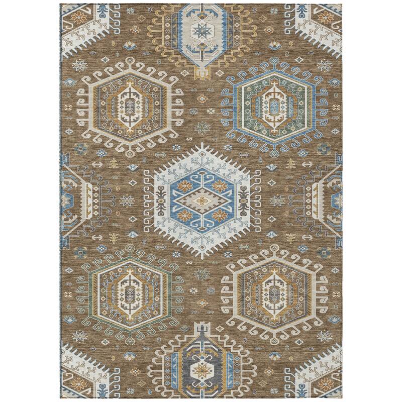 Machine Washable Indoor/ Outdoor Global Akron Chantille Rug