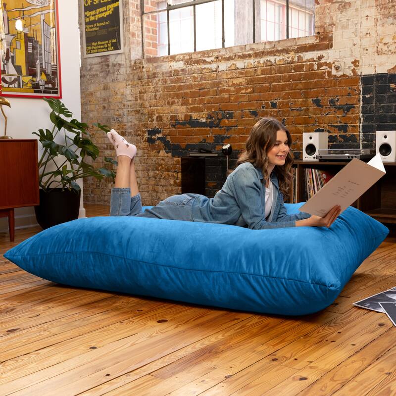 Jaxx 5.5' Huge Bean Bag Floor Pillow and Lounger for Adults - Microsuede