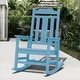 preview thumbnail 123 of 174, Outdoor Patio HDPE Rocking Chiar, Extra Wide Seat & Backrest