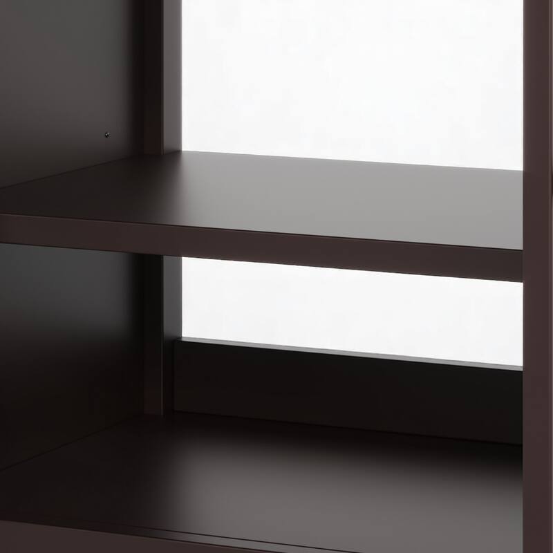 30" Bathroom Vanity with Ceramic Sink, Solid Wood Tapered Legs, Tip-Out Tray & Soft-Close Hinges