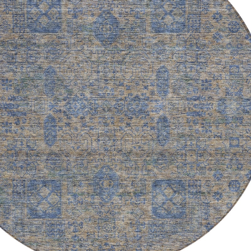 HomeRoots Oriental Transitional Rectangle Outdoor Rug
