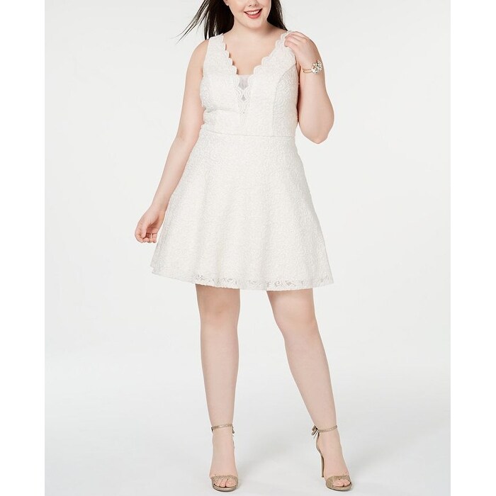 City Studio Women's Plus Glitter Lace Party Dress White Size 14W - Bed Bath & Beyond - 40556555 City Studio Women's Plus Glitter Lace Party Dress White Size 14W - Bed Bath & Beyond - 40556555