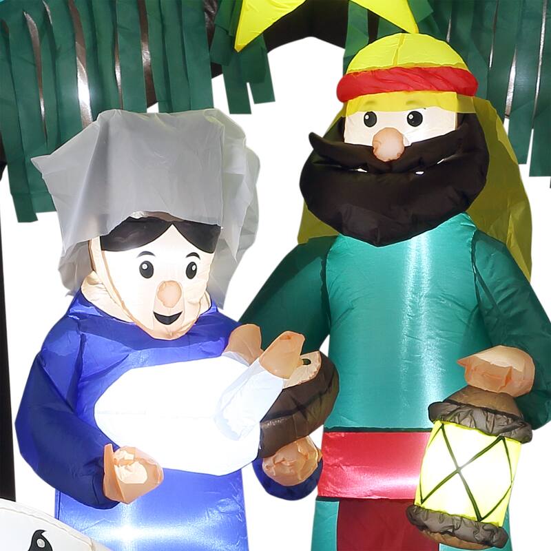 National Tree Company 6.5 ft. Inflatable Nativity Scene - 6.5 ft