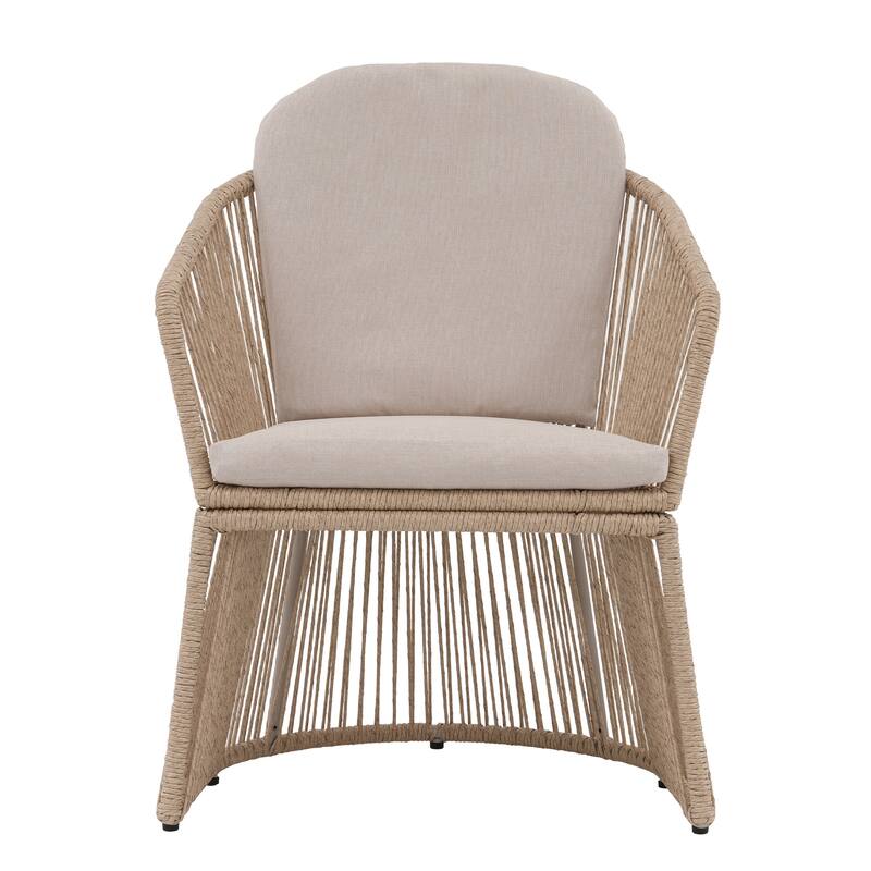 Outdoor Patio Dining Sets with Rattan Chairs and Aluminum Extendable Dining Table for 8 Persons