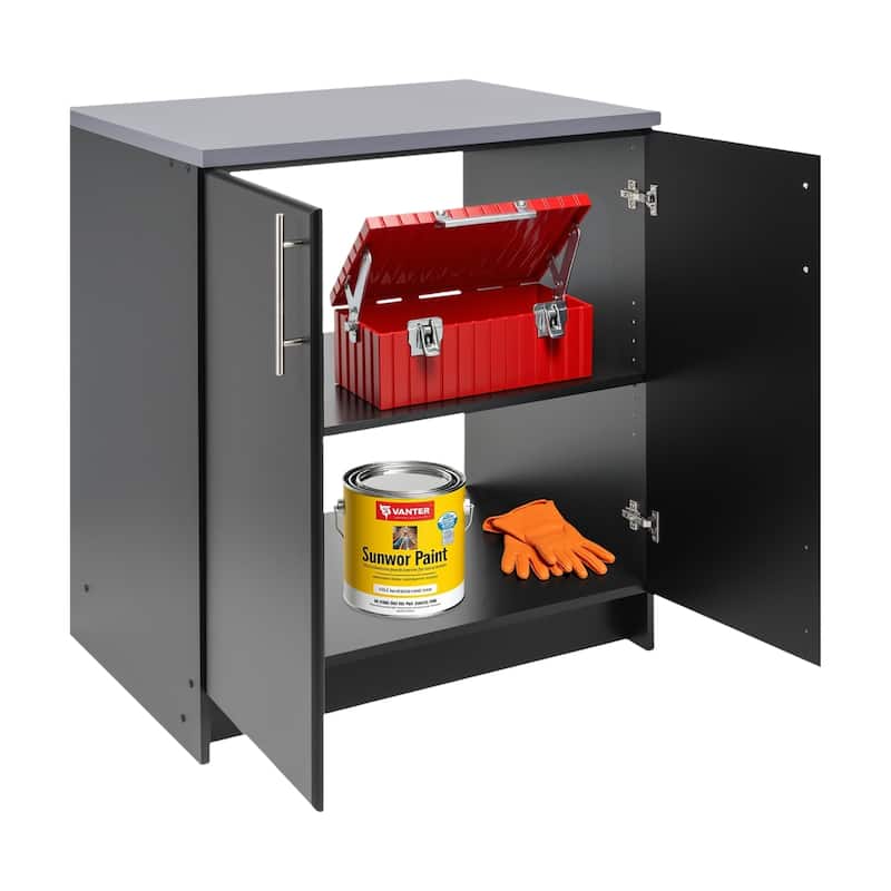 Prepac Winslow Elite 32-inch Base Cabinet, Multiple Finishes - 32 Inch - Black