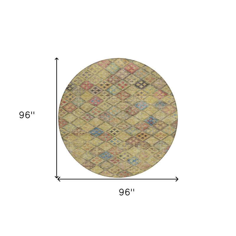 HomeRoots Geometric Transitional Rectangle Outdoor Rug