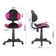preview thumbnail 33 of 89, JJS Ergonomic Mesh Office Chair Adjustable Lumbar Support Computer Desk Chair