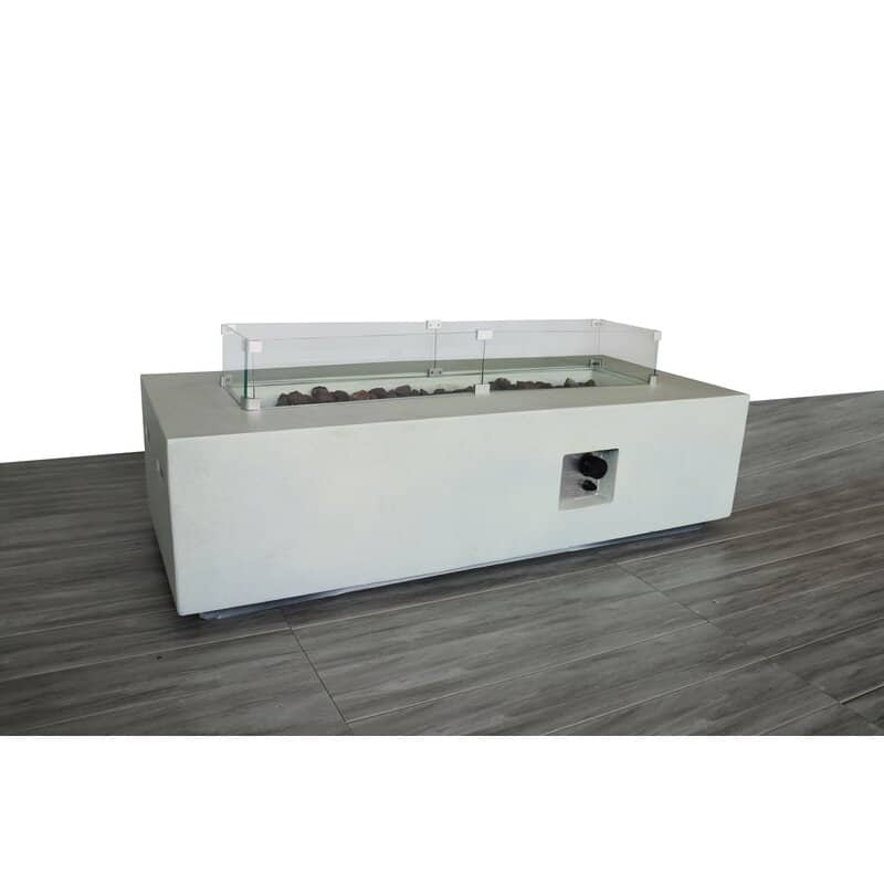 LSI Concrete Outdoor Fire Pit Table