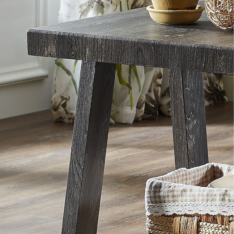 Athens Contemporary Replicated Wood Shelf End Table