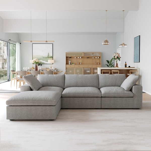Upholstered couch cushions top