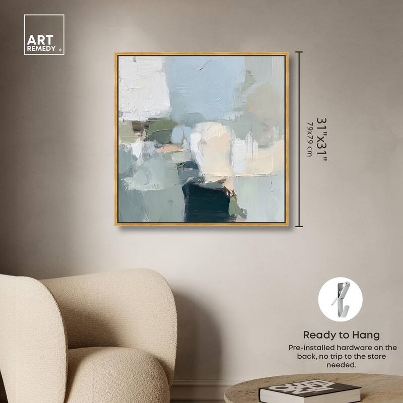Seafoam and Sand I Canvas by Art Remedy