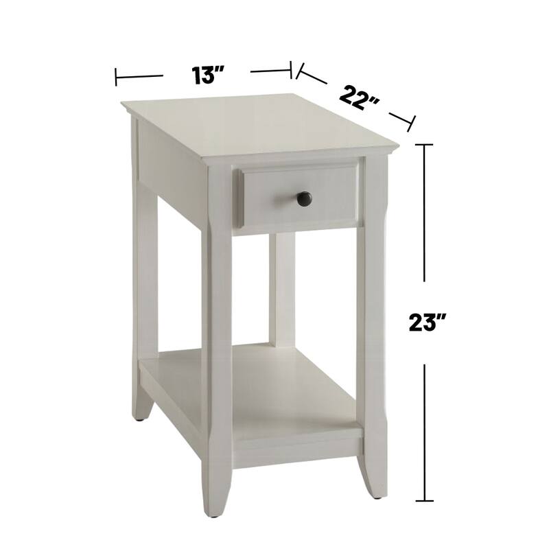 Wooden Rectangular Top with One Drawer