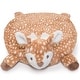 preview thumbnail 1 of 4, Bearington Baby Lil' Willow 30 x 30 Inch Fawn Tummy Time Mat, Plush Animal Blanket - Multi