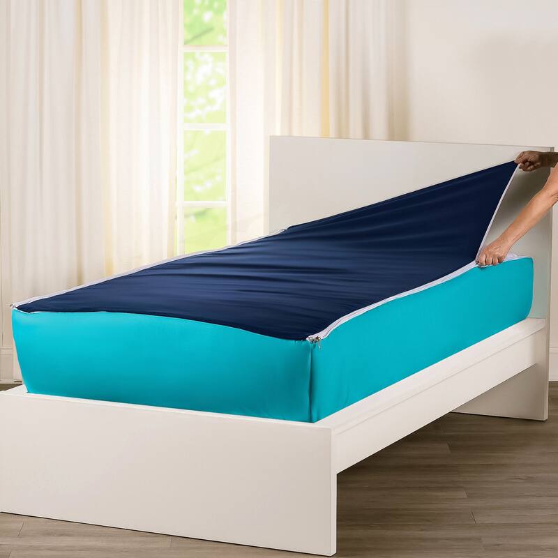 Siscovers Turqouise and Orange Bunkie Deluxe Zipper Bedding Set