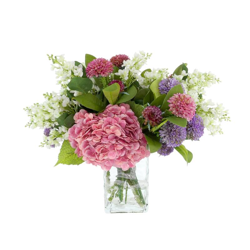 Hydrangea and Dahlia Centerpiece - 17