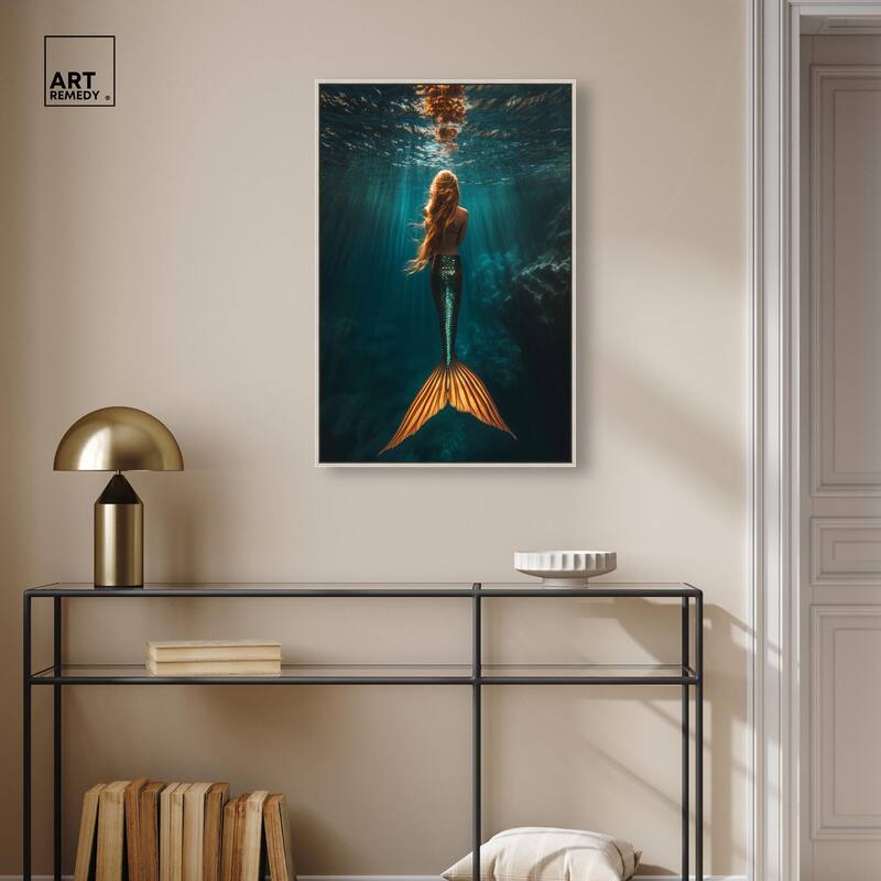 Mermaid Day Canvas by Art Remedy