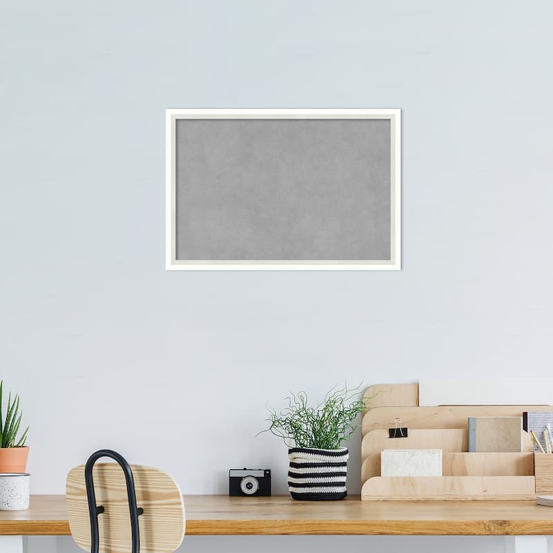 Amanti Art Lucie White Framed Magnetic Board