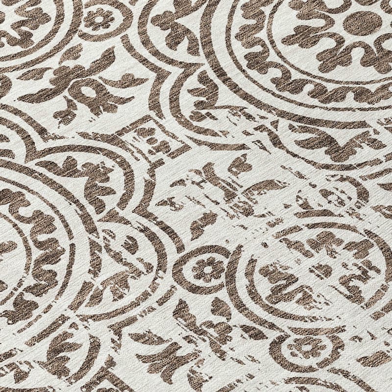 Machine Washable Indoor/ Outdoor Chantille Vintage Suzani Rug