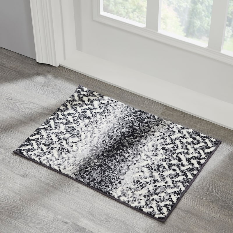 Better Trends Casablanca Collection 100% Micro Polyester Soft Plush & Absorbent Water Machine Washable 2 Piece Bath Rug Set
