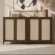 preview thumbnail 1 of 68, Spruce & Spring Boho Chic Sideboard Buffet Cabinet with Storage for Dining & Living Room 2 Pieces - Walnut