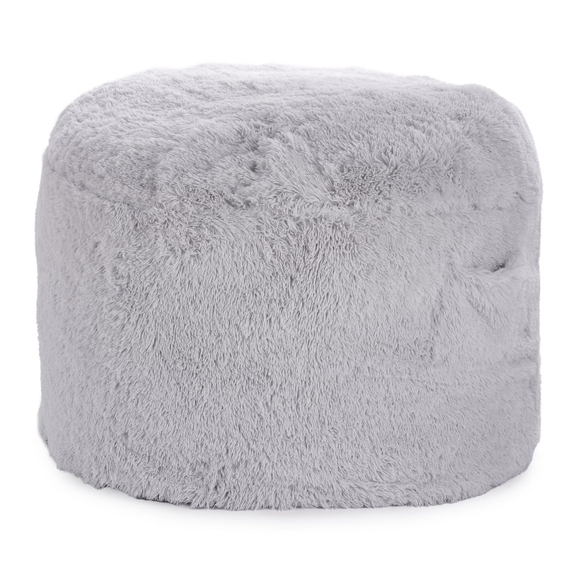 Convertible Bean Bag Chair Bed for Adults and Kids in Grey Color - Full Size And Convertible
