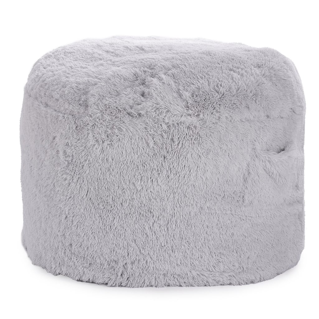 Grey Bean Bag Chair Bed Lounger Convertible to Mattress for Home - Queen Size And Convertible