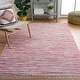 preview thumbnail 7 of 79, SAFAVIEH Handmade Rag Rug Velija Casual Stripe Cotton Rug