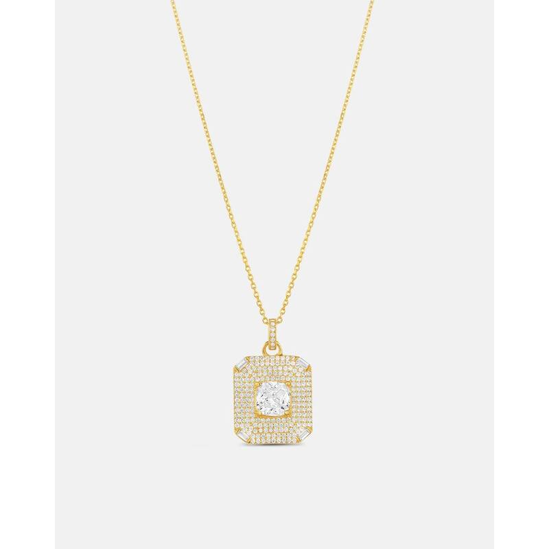 SHYMI Square Medallion Pendant - Gold