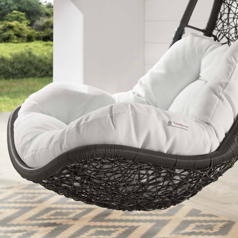 Modway Abate Rattan Outdoor Patio Swing Chair