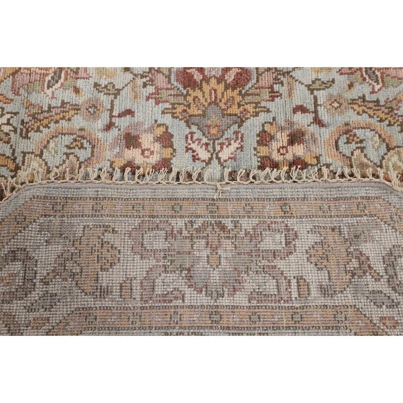 Heriz-Serapi Oriental Octagon Area Rug Handmade Wool Carpet - 6'0" x 5'11"