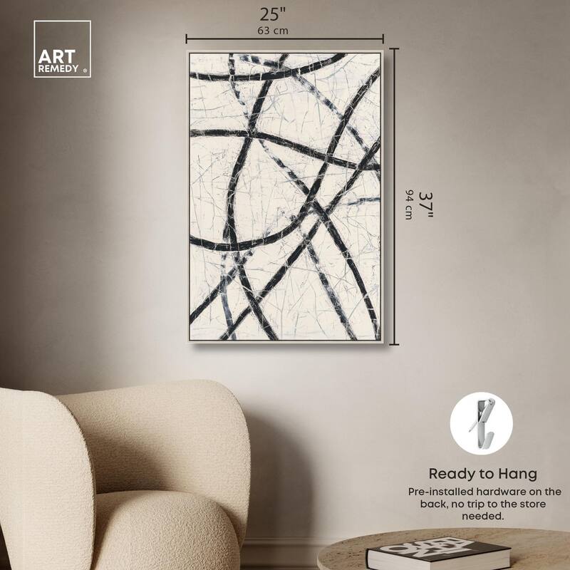 Intersecting Lines II Canvas by Art Remedy