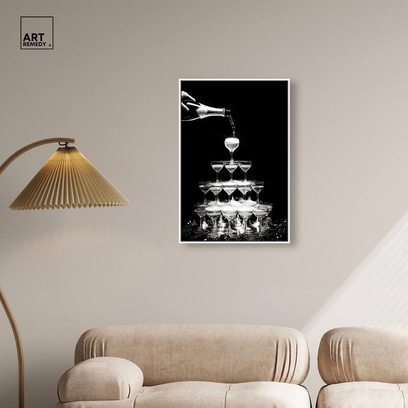 Flow of Fizz Canvas by Art Remedy