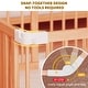 preview thumbnail 5 of 6, Foldable Wooden Playpen with Door, Adjustable, 1-8 years, Safety Gate