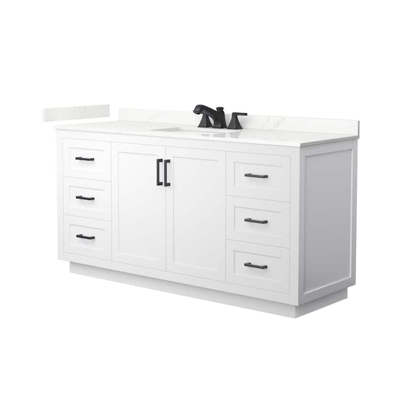 Wyndham Collection WCF292966S-QTZ-US3MXX Miranda 66" Free Standing