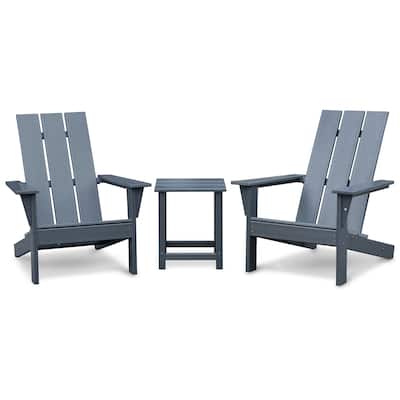 High Density Material,Outdoor Adirondack Chairs,Patio Lawn Chairs with Side Table,for Deck Garden Backyard Balcony
