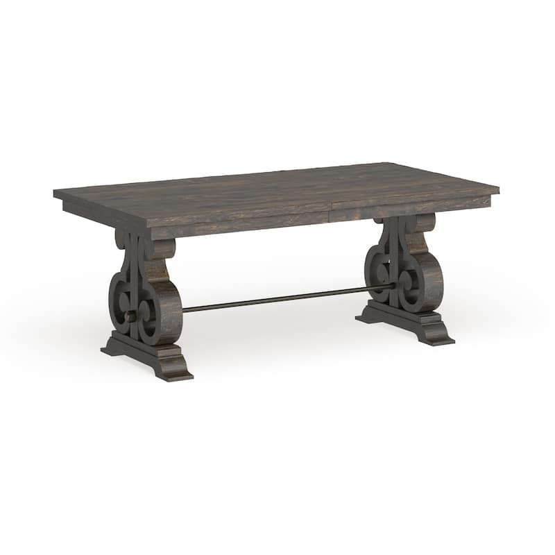 Magnussen Home Bellamy Peppercorn Dining Table - 40"W x 80"D x 30"H
