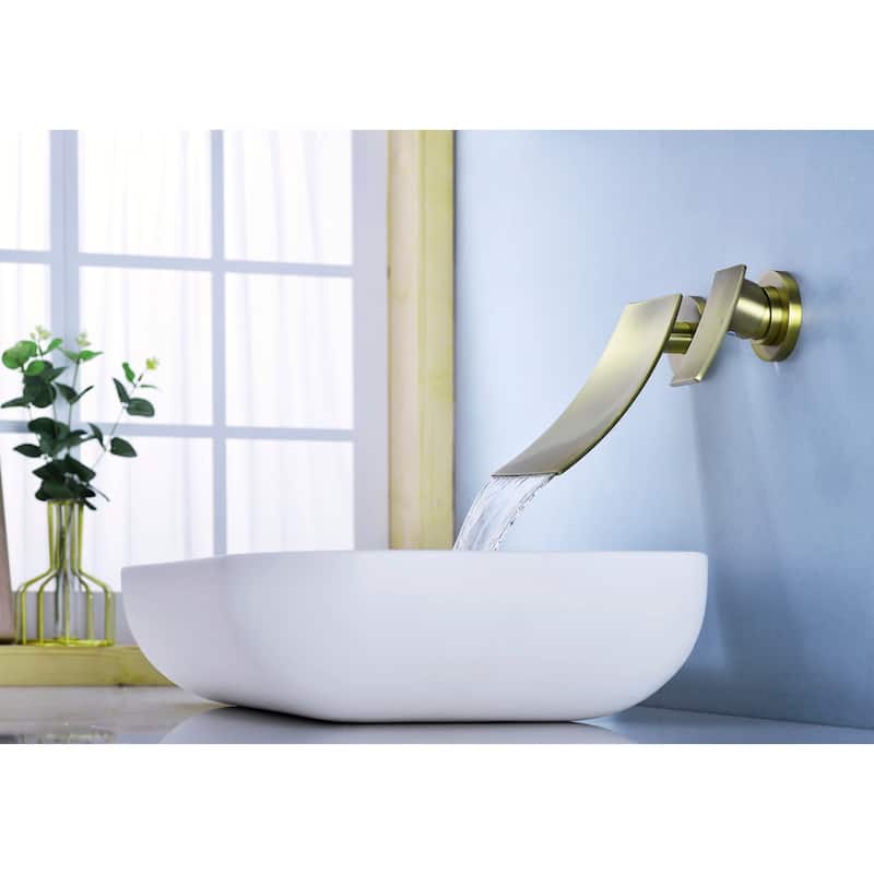 Wall Mount Widespread Bathroom Faucet
