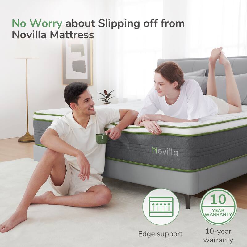 Novilla 12-inch CertiPUR-US Certified Hybrid Pocket Spring Mattress